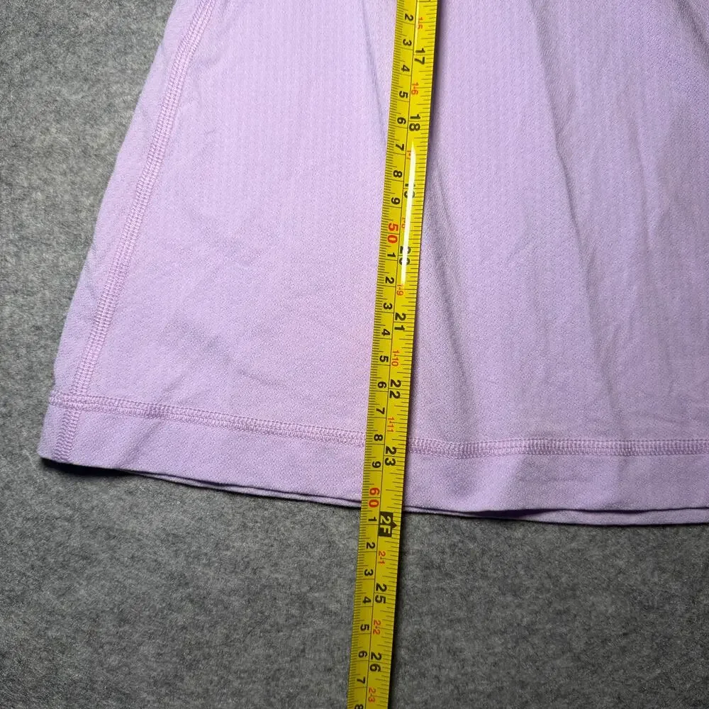 Lululemon Women Activewear Tank Top Size 6 Purple White Performance